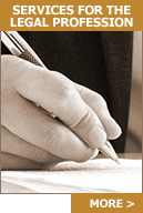 Services for the legal profession ...