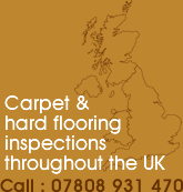 Carpet inspections by Woolsafe registered carpet inspector throughout the UK